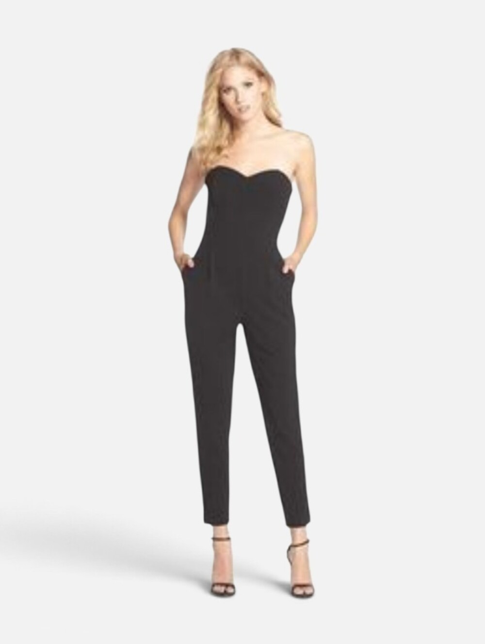 Revolve Adelyn Rae Slim Leg Jumpsuit Strapless Black Size XSmall Sexy Night Out